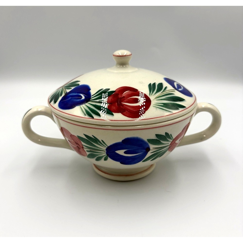 Carbone Soup Tureen Adult OS White Carbone Ceramic Floral Made in Italy